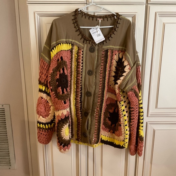 Free People Jackets & Blazers - Free People Womens Crocheted jacket